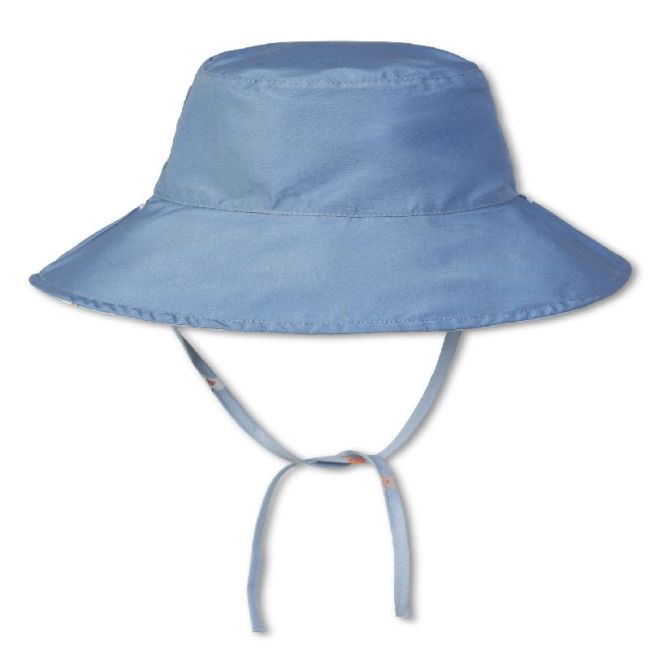 Gorro com Proteção Solar 0-6 Meses - Azul