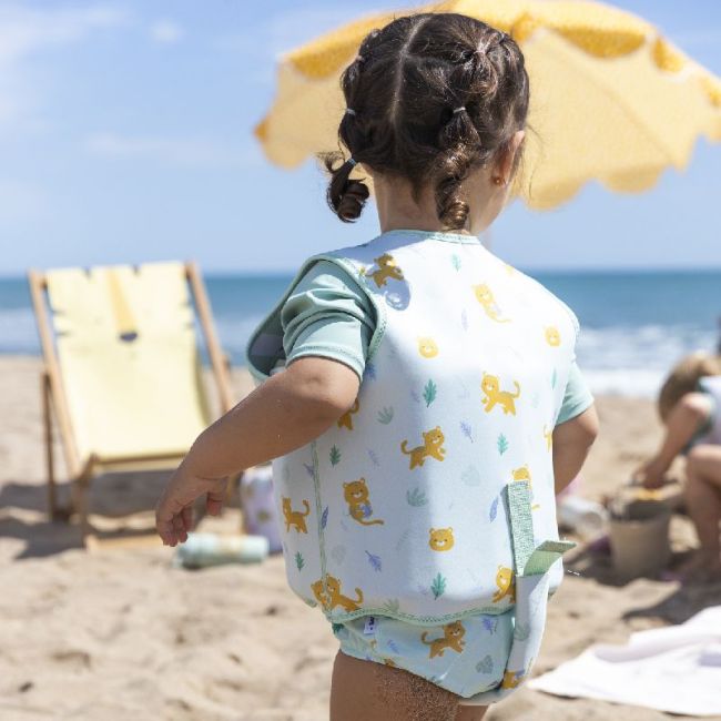 Colete de Flutuação para Aprendizagem M 3-6 Anos - Verde Caça