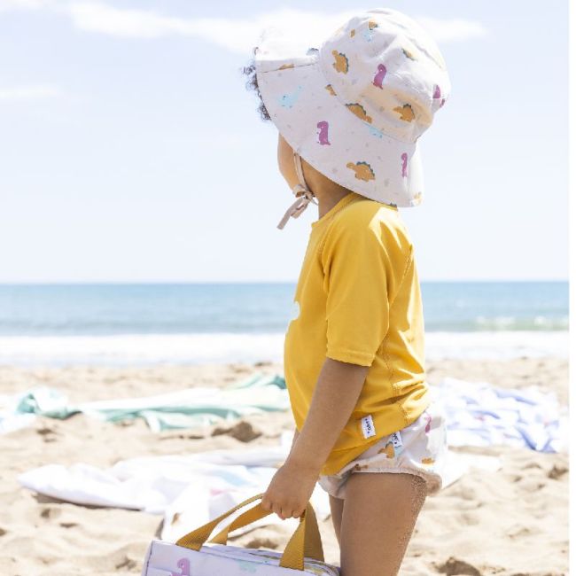 Gorro Com Proteção Solar 6-18 Meses - Mostarda