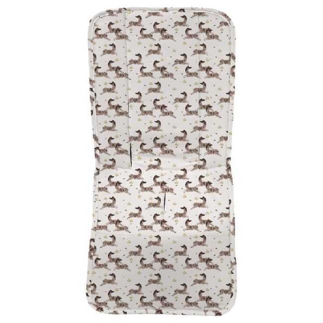 Funda Recta Estampado Cebras Rejilla 3D - Blanco