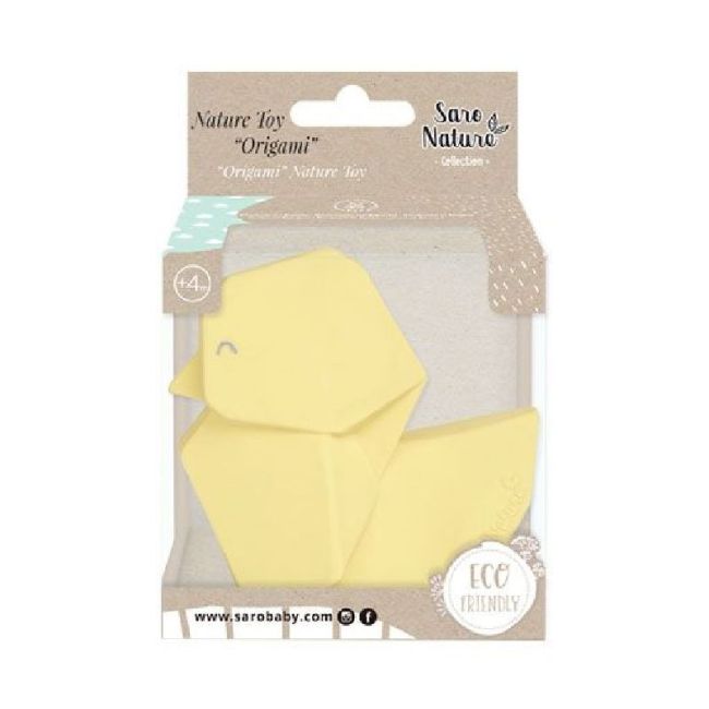 Mordeiro Natureza Toy Pato Origami Rosa