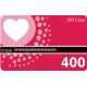 Tarjeta regalo 400