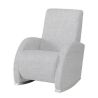 Mecedora De Lactancia Confort Slow System Tela - Soft Grey/Blanco Micuna