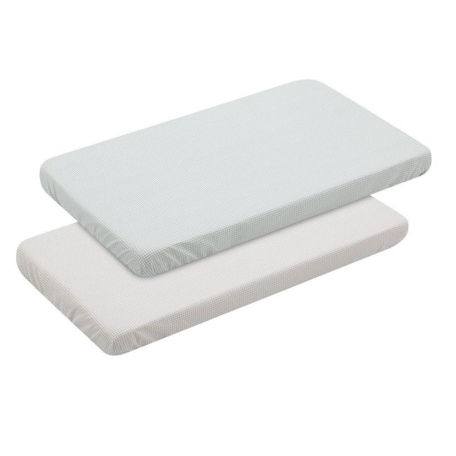 Lençol de Berço Pack 2 Unidades 50X82X10 Cm Mini Windsord Mint