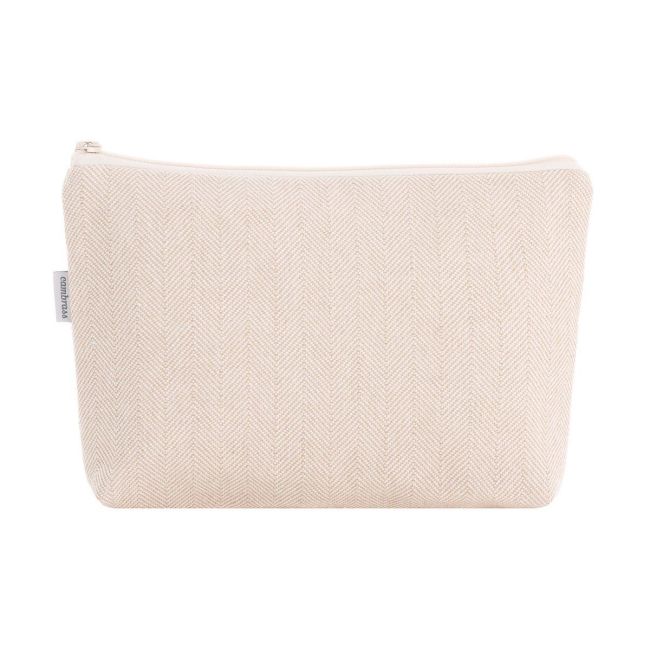 Bolsa de Higiene Lino Bege 6X28X20 Cm