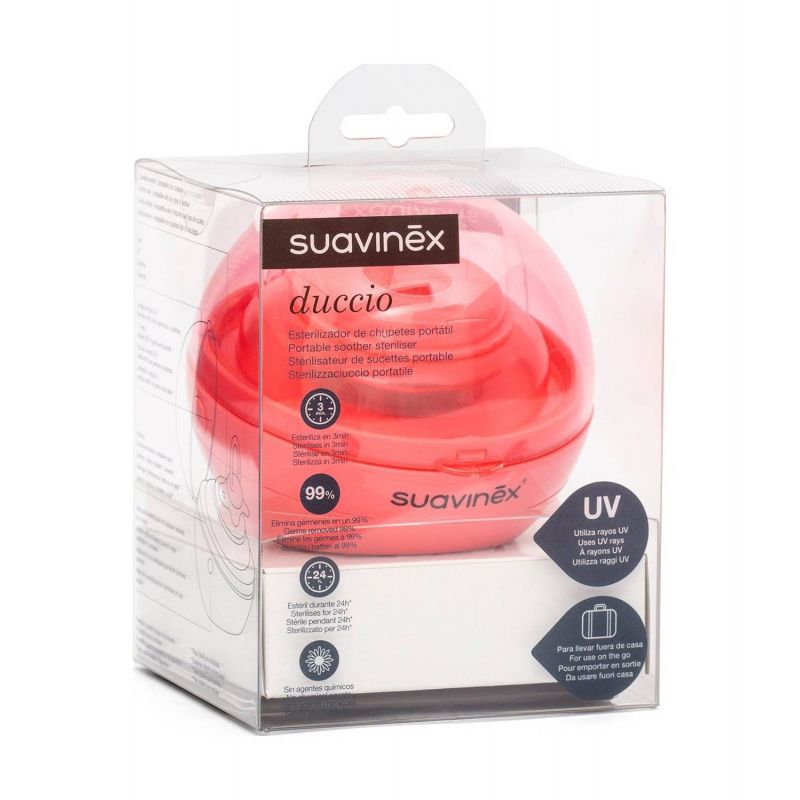 Esterilizador de Chupetes UV Rosa - SUAVINEX