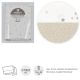 Triptico Sabanas Moises/Carro 35X80X1 Cm Sky Beige