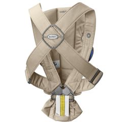 Mochila Porta Bebe Mini Babybjörn Woven - Beige