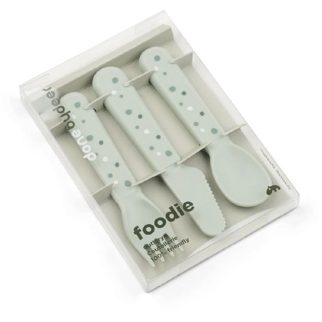 FOODIE CUBERTERIA HAPPY DOTS VERDE