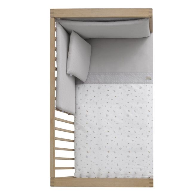 Jogo 2 Peças Colcha I-V. Berço 60 Ardi Cinza 60X120X3 Cm