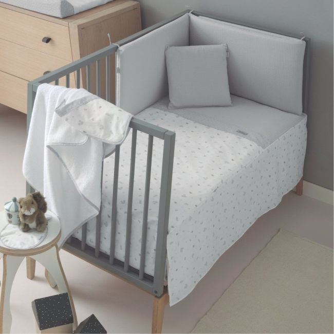 Juego 2 Piezas Colcha I-V. Cuna 60 Ardi Gris 60X120X3 Cm