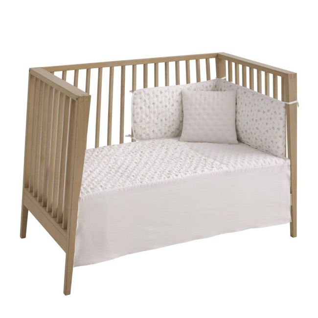 Juego 2 Piezas Colcha I-V. Cuna 60 Branch Beige 60X120X3 Cm