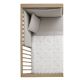 Juego 2 Piezas Funda Nordica Cuna 70 Abete Beige 110X170X3 Cm
