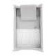 Minicuna Tijera Madera Ardi Gris/Blanco 55X87X74 Cm