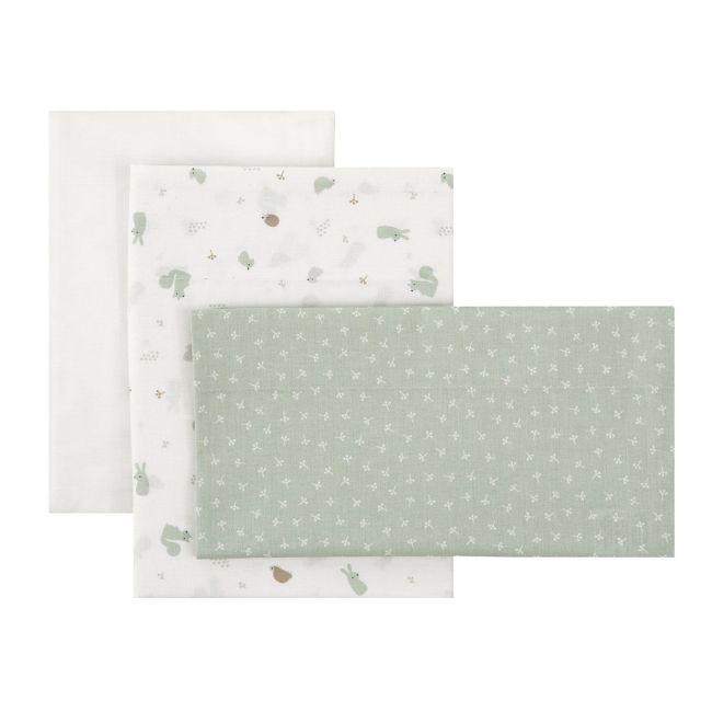 Sabana Cuna 3 Pcs (Cuna 60) 60X120X1 Cm Ardi Verde