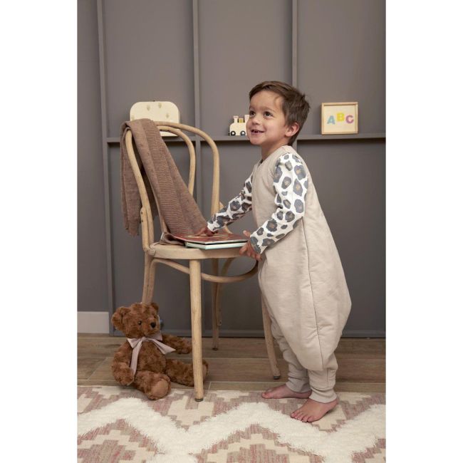 Pijama Sin Mangas Forrado Punto Tog 2.0 80 Cm Me-Slub Greige
