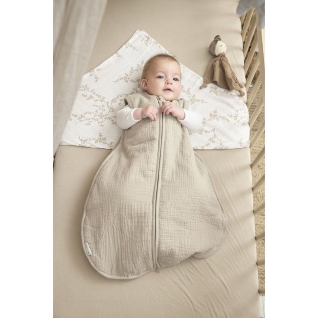 Saco de Dormir Sin Mangas Forrado Muselina Lavada Tog 2 60 Cm Me-Uni Sand