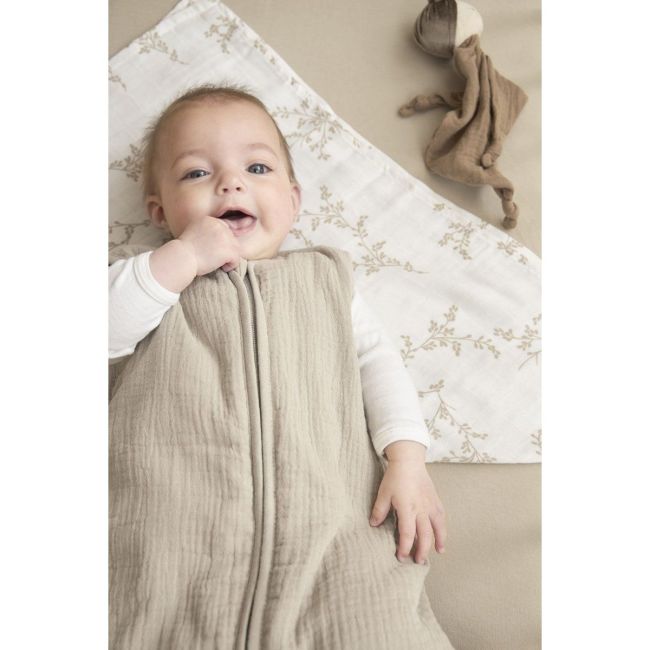 Saco de Dormir Sin Mangas Forrado Muselina Lavada Tog 2 60 Cm Me-Uni Sand