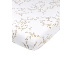 Sabana Bajera Ajustable Minicuna 40X80/90 Cm Me-Branches Sand