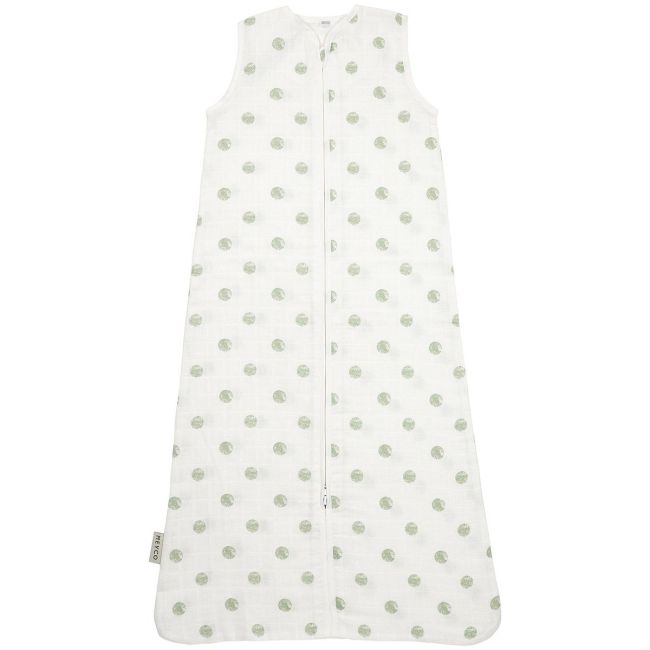 Saco de Dormir Sem Mangas Musselina Tog 0.3 70 Cm Me-Dots Soft Green