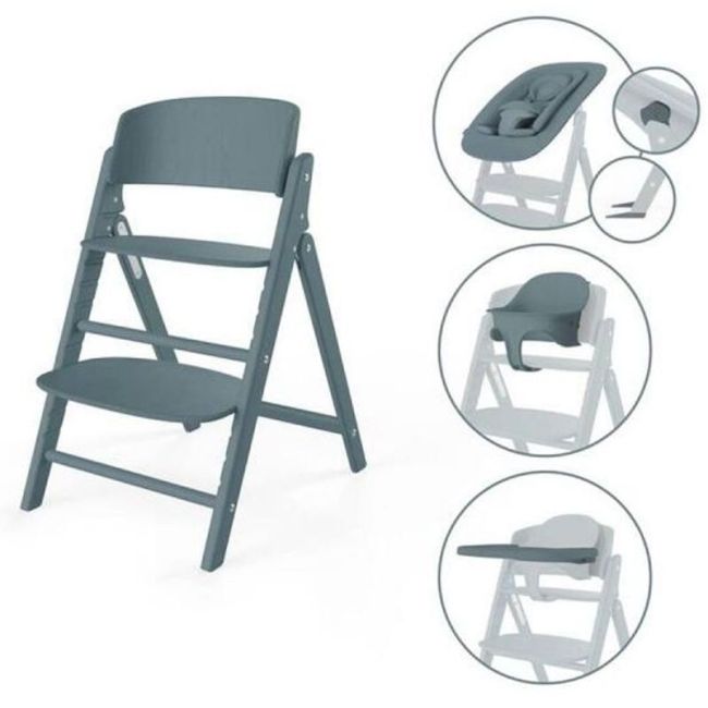 Trona Plegável Evolutiva Cybex Click & Fold 4IN1 Stone Blue