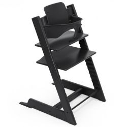 Trona Stokke Tripp Trapp Negra con Baby Set