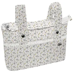 Bolso Panera Zoe Estampado Forro Impermeable Blanco