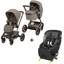 Pack Carrito Maxi Cosi Fame Twillic Truffle + Mica Pro Eco de Regalo