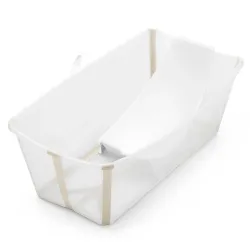 Bañera Plegable Bebé Flexi Bath Sandy Beige + Soporte Regalo