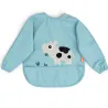Babero Con Bolsillo Y Mangas Tiny Farm Azul