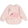 Babero Con Bolsillo Y Mangas Wally Rosa