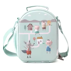 Bolsa Merienda Termica 3d The Three Little Pigs