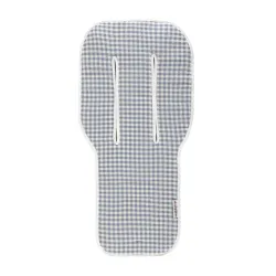 Colchoneta Silla Universal Reversible Oval Vicky Azul 43X88X1 Cm