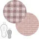 Colchoneta Silla Universal Reversible Oval Vicky Rosa 43X88X1 Cm