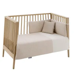 Juego 2 Piezas Funda Nordica Cuna 70 Rustic Rosa 110X170X3 Cm