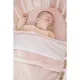 Manta Minicuna Algodón 75X100 Cm Me-Mini Knots Teddy Soft Pink
