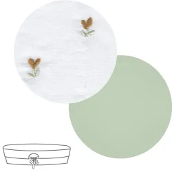 Garnitura Capazo Cremallera Reversible Harmony Mint 35X75X35 Cm
