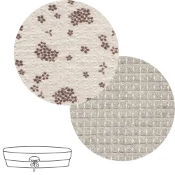 Garnitura Capazo Cremallera Reversible Naturale Marron 35X75X35 Cm
