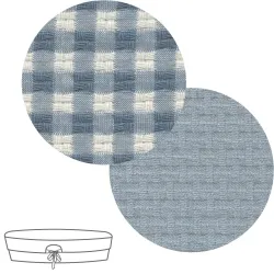 Garnitura Capazo Cremallera Reversible Vicky Azul 35X75X35 Cm