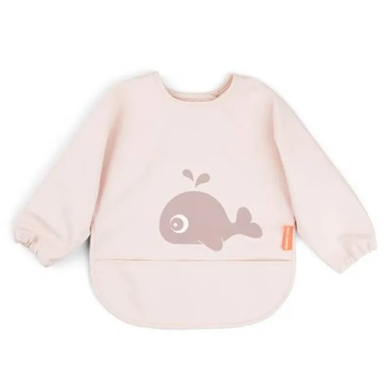 Babero Con Bolsillo Y Mangas Wally Rosa