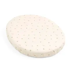 Sábana Bajera Minicuna Stokke Sleepi Mini Fitted Sheet Flower Ecru Ocs