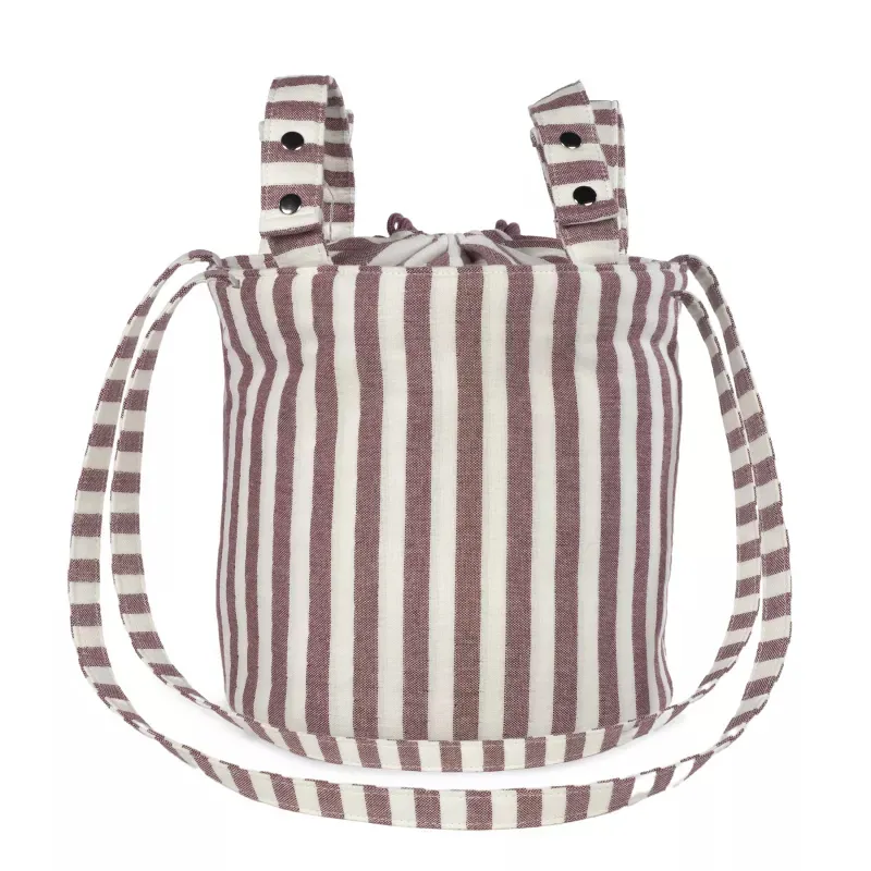 Bolsa Bucket Cherry Rayas
