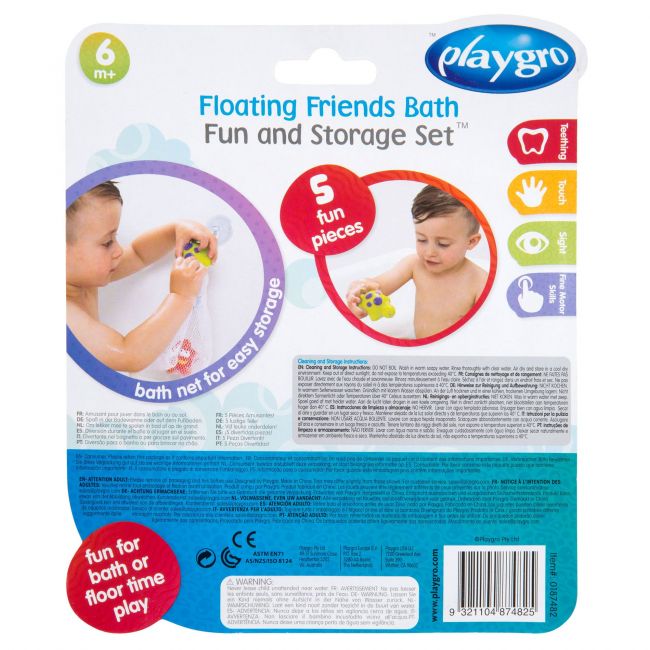 Set de Amiguitos para el Baño con Red de Almacenamiento