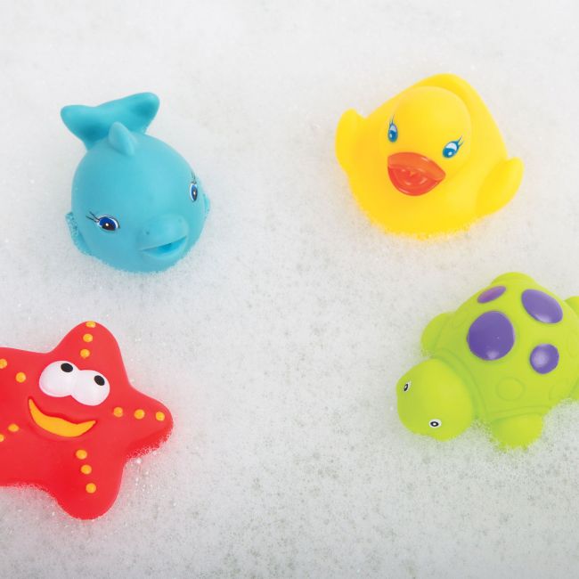 Set de Amiguitos para el Baño con Red de Almacenamiento
