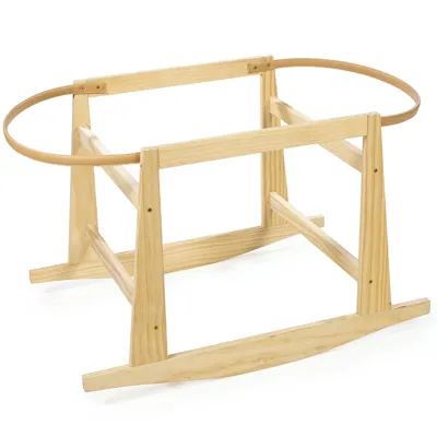 Soporte Moises Mimbre Balancín Madera Natural