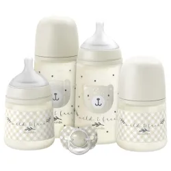 Set de Biberones Wild And Free Newborn Essentials Beige Suavinex