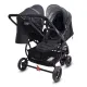 Silla de Paseo Gemelar Reversible Snap Ultra Duo Black Liquiorice