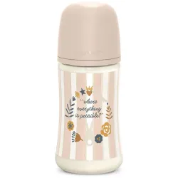 Biberon Poliamida 270ml Wonderland Conejos Rosa