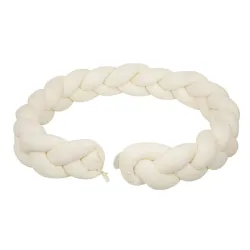 Trenza Protector Cuna 200 Cm Blanco