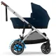Cochecito Electrico Cybex E-Gazelle Silver Ocean Blue